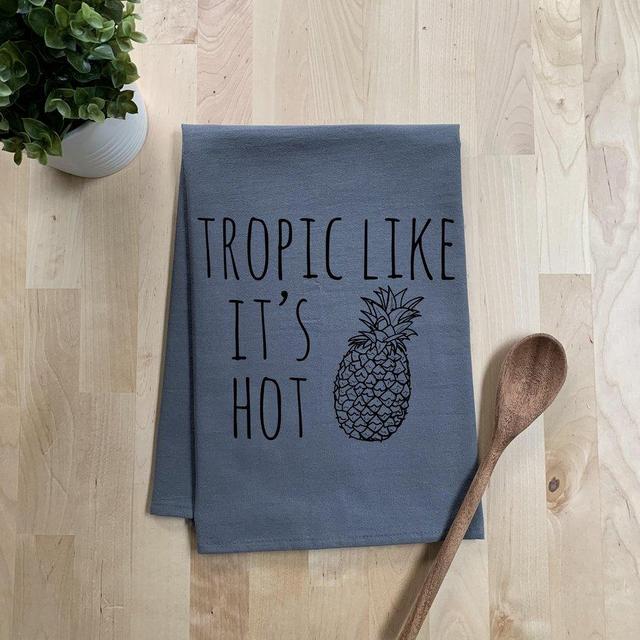 Tropic Like It's Hot Dish Towel - Gray