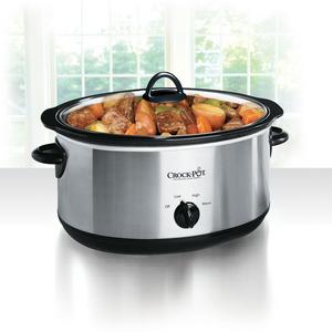 Crock-Pot® 8.0-Quart Slow Cooker, Manual, Stainless Steel
