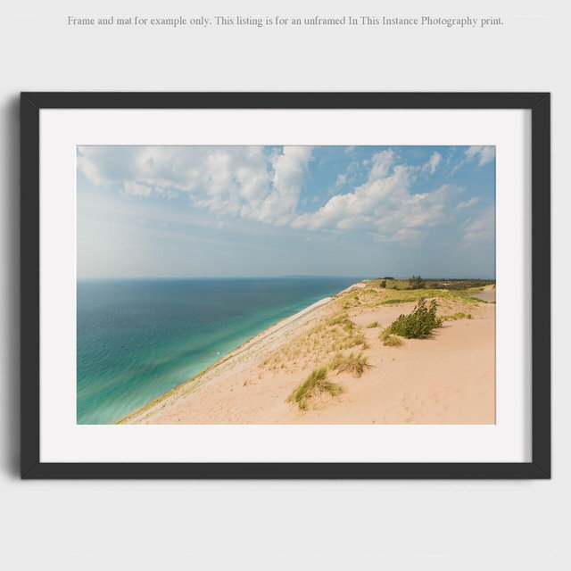 Lake Michigan Dunes Photography, Sleeping Bear Dunes Summer Nature Photo Print Wall Art