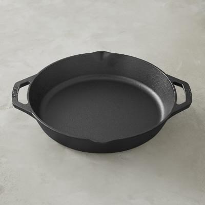 Lodge Cast-Iron Double-Handled Skillet, 12"