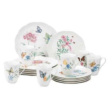 Lenox - Butterfly Meadow 18 Piece Dinnerware Set, Service for 6