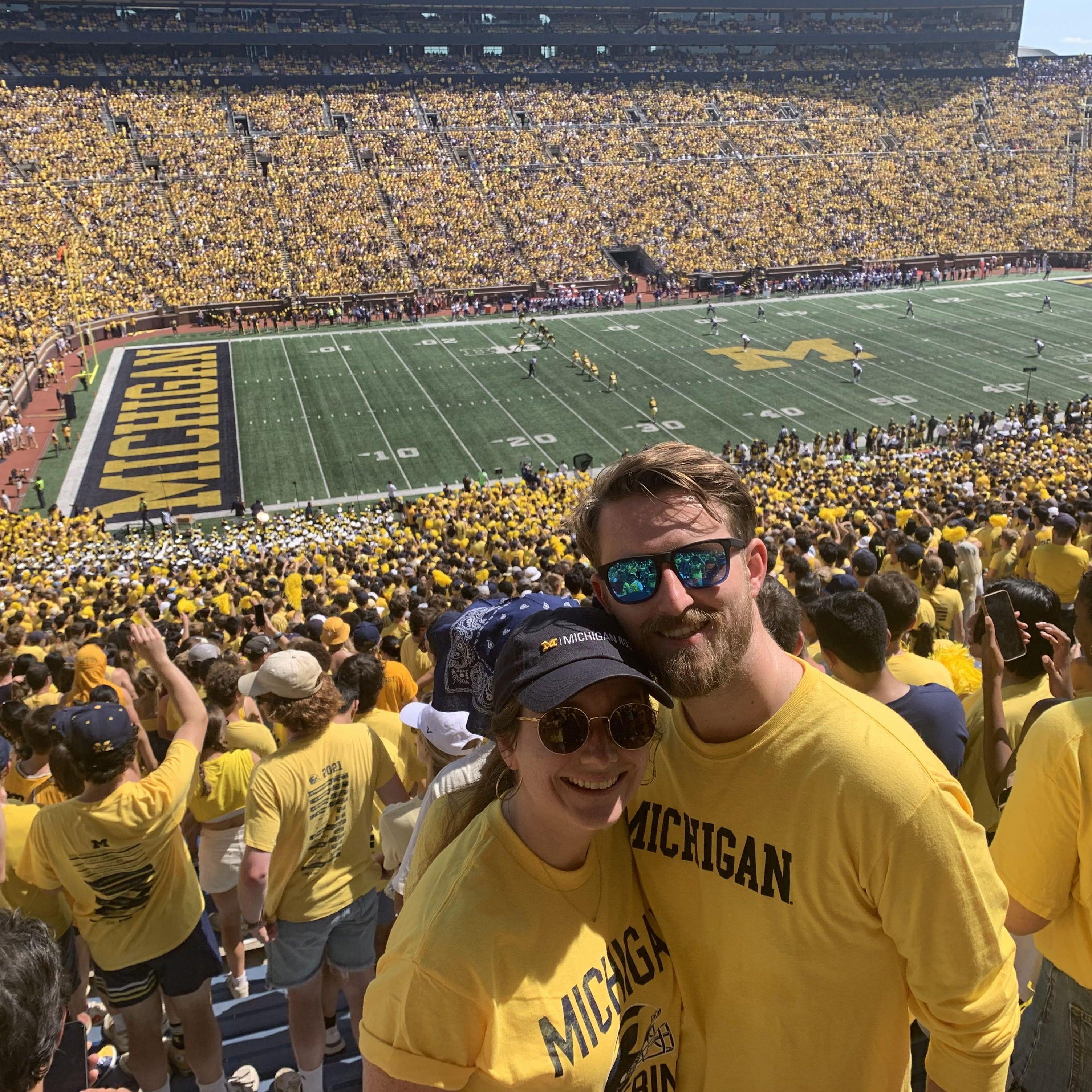 Emily and Joe move back up to the Midwest in August 2023 so Joe can get his Master's in Business Administration at the University of Michigan in Ann Arbor.
