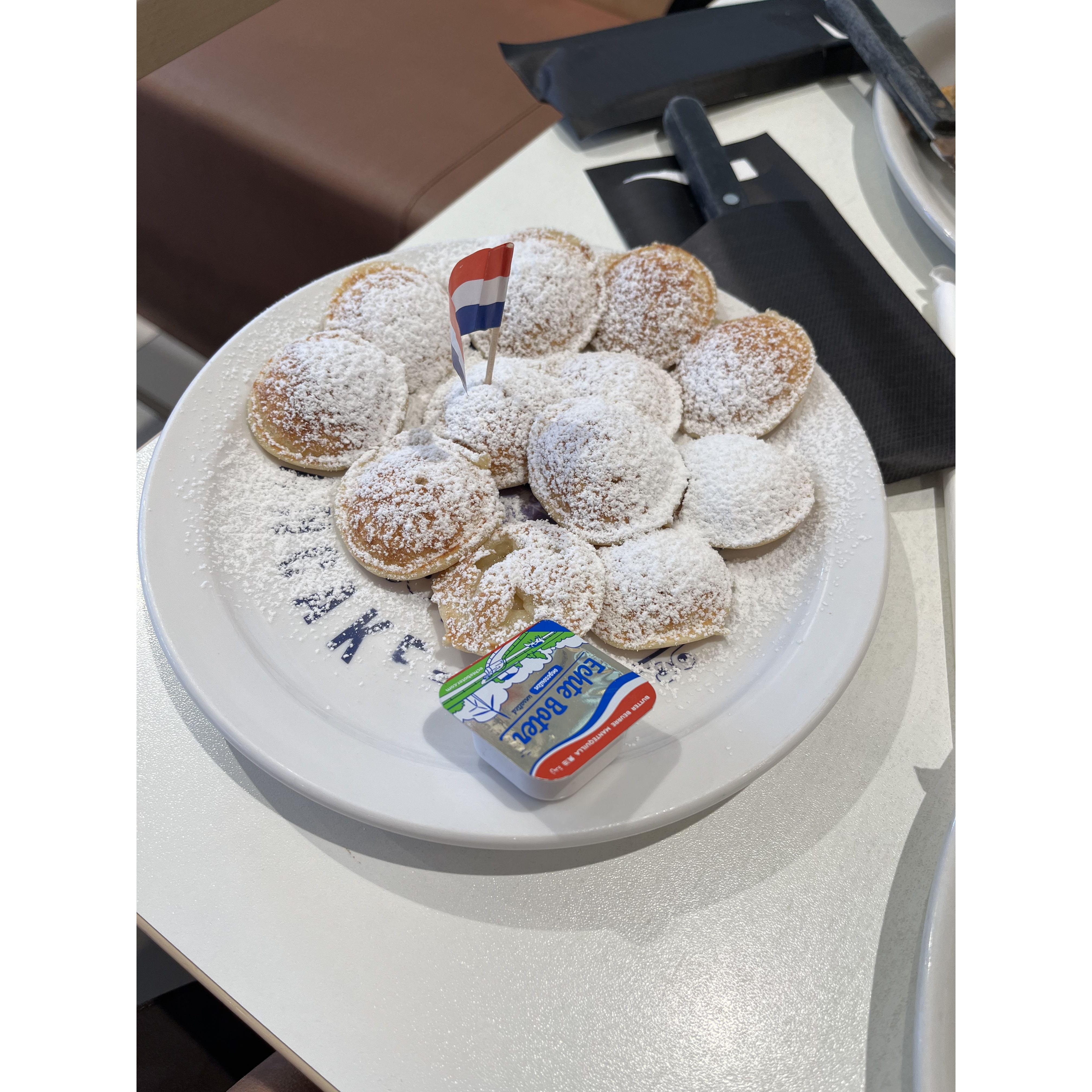 We highly enjoyed these mini Swedish pancakes in Amsterdam