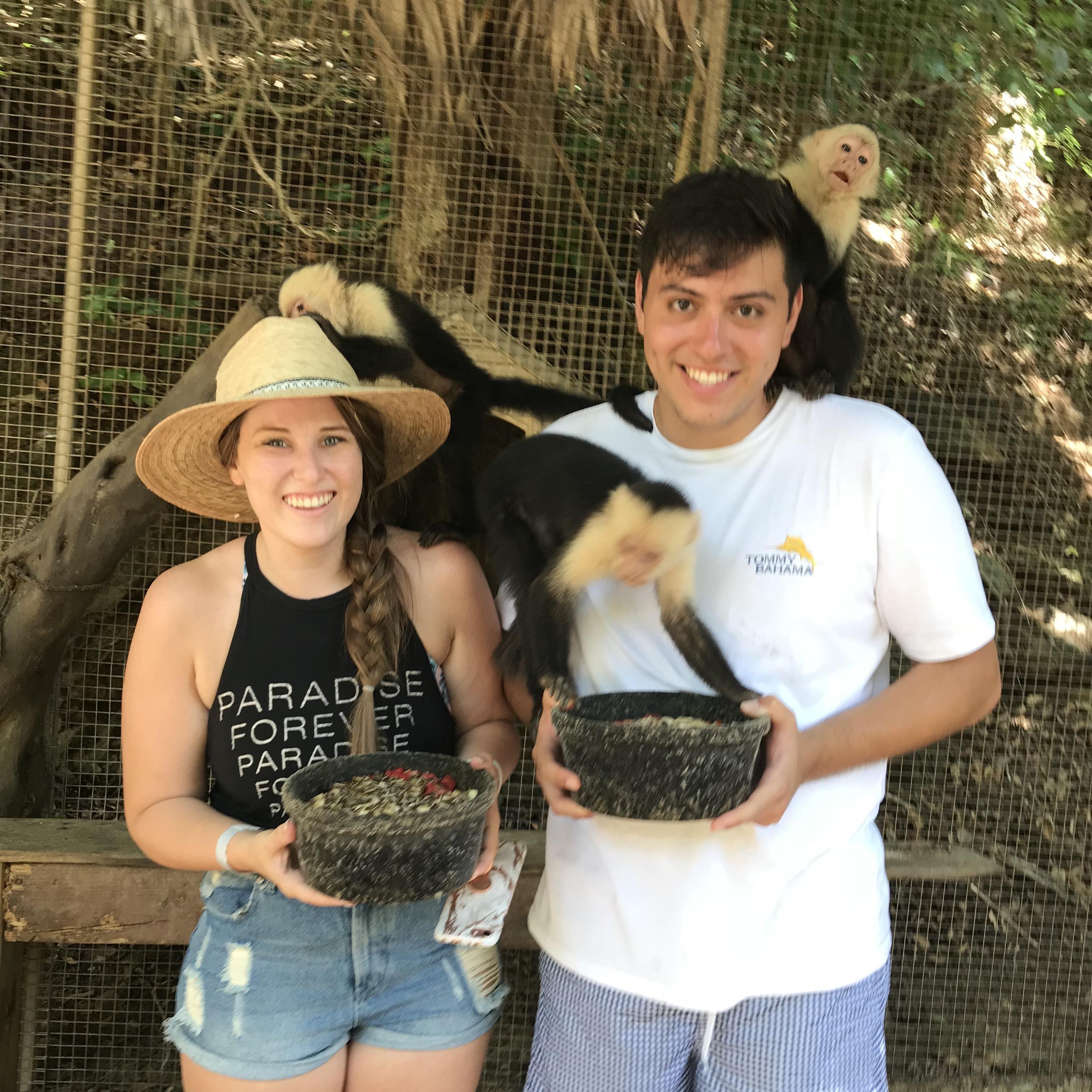 Monkeying around in Honduras.