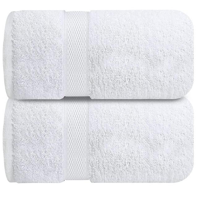 Premium White Bath Sheets – Pack of 2, 35x70 Inches Large Bath Sheet Towel - 100% Cotton Ultra Soft and Absorbent Oversized Towels for Bathroom, Hotel & Spa Quality Towel by Infinitee Xclusives