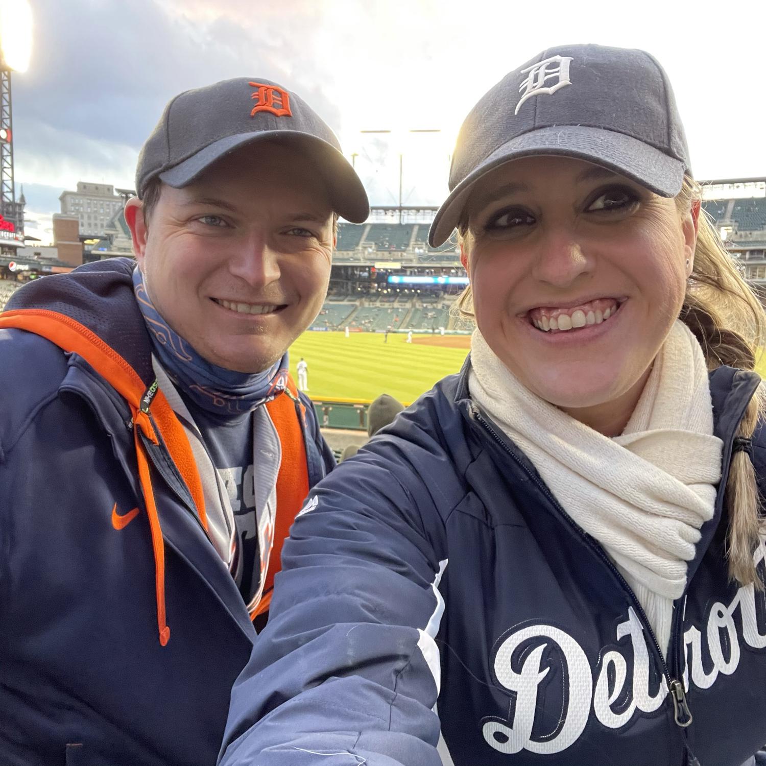 Our first Tiger's game together