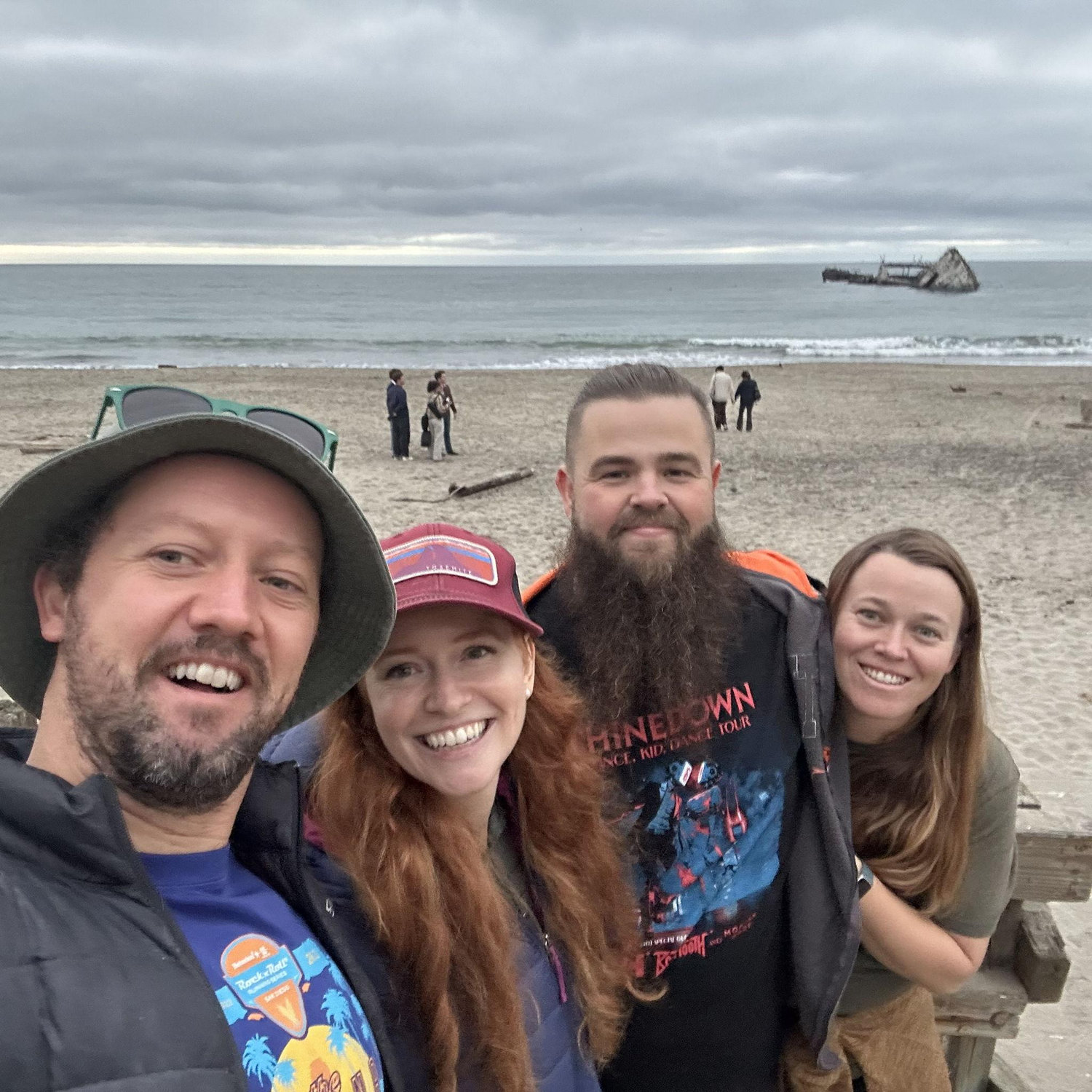Luke and Babs visiting Santa Cruz, yay!
