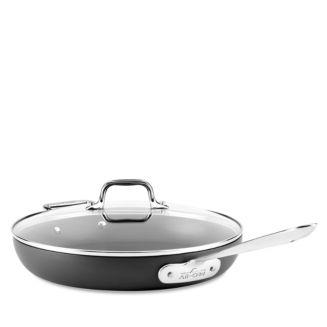 Hard Anodized Nonstick 12" Fry Pan with Lid