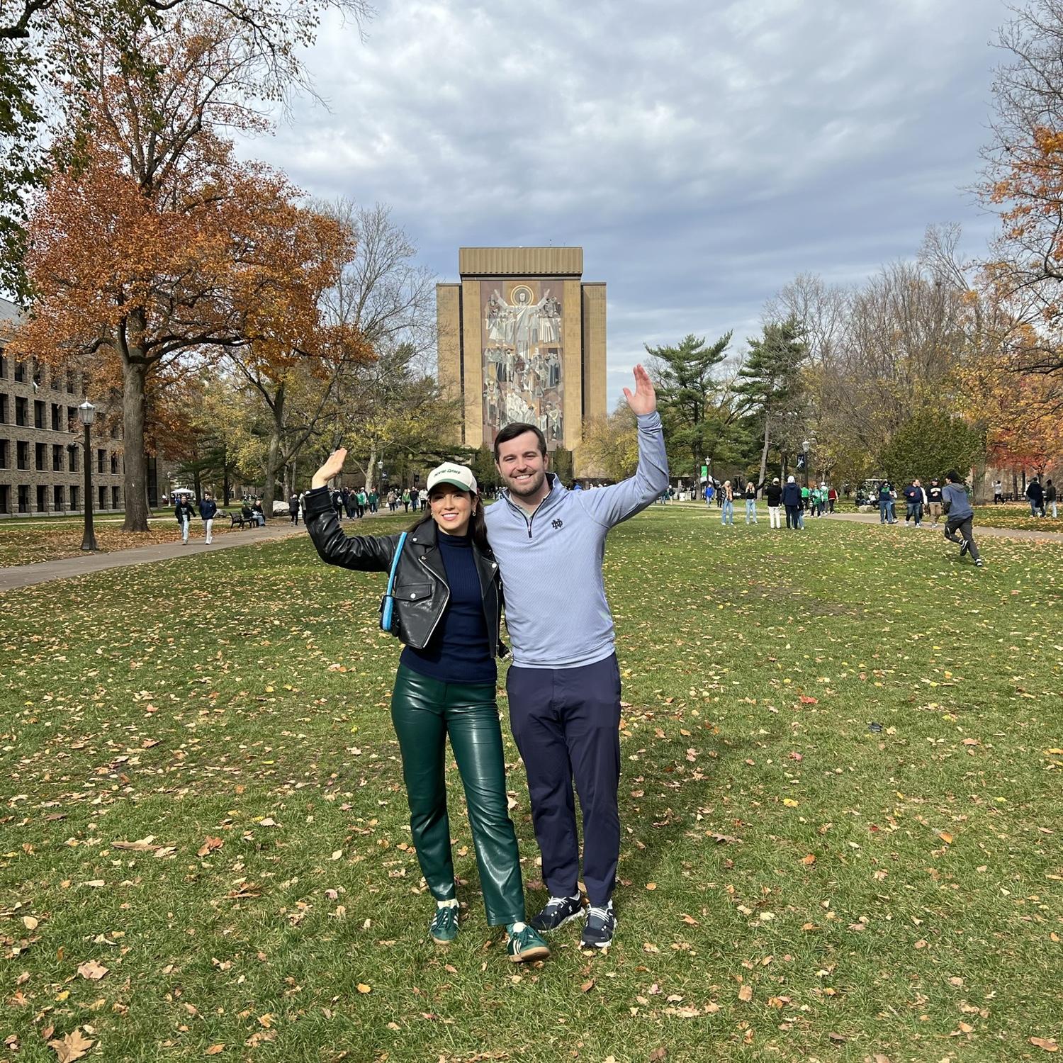 Pat's first ND game with Chanti!