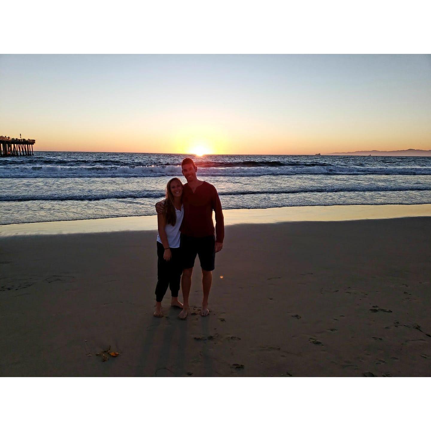 First day we moved to California.