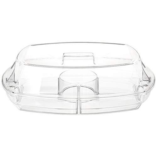 Prodyne SB-5 Flip-Lid Appetizers On Ice, 15", Clear