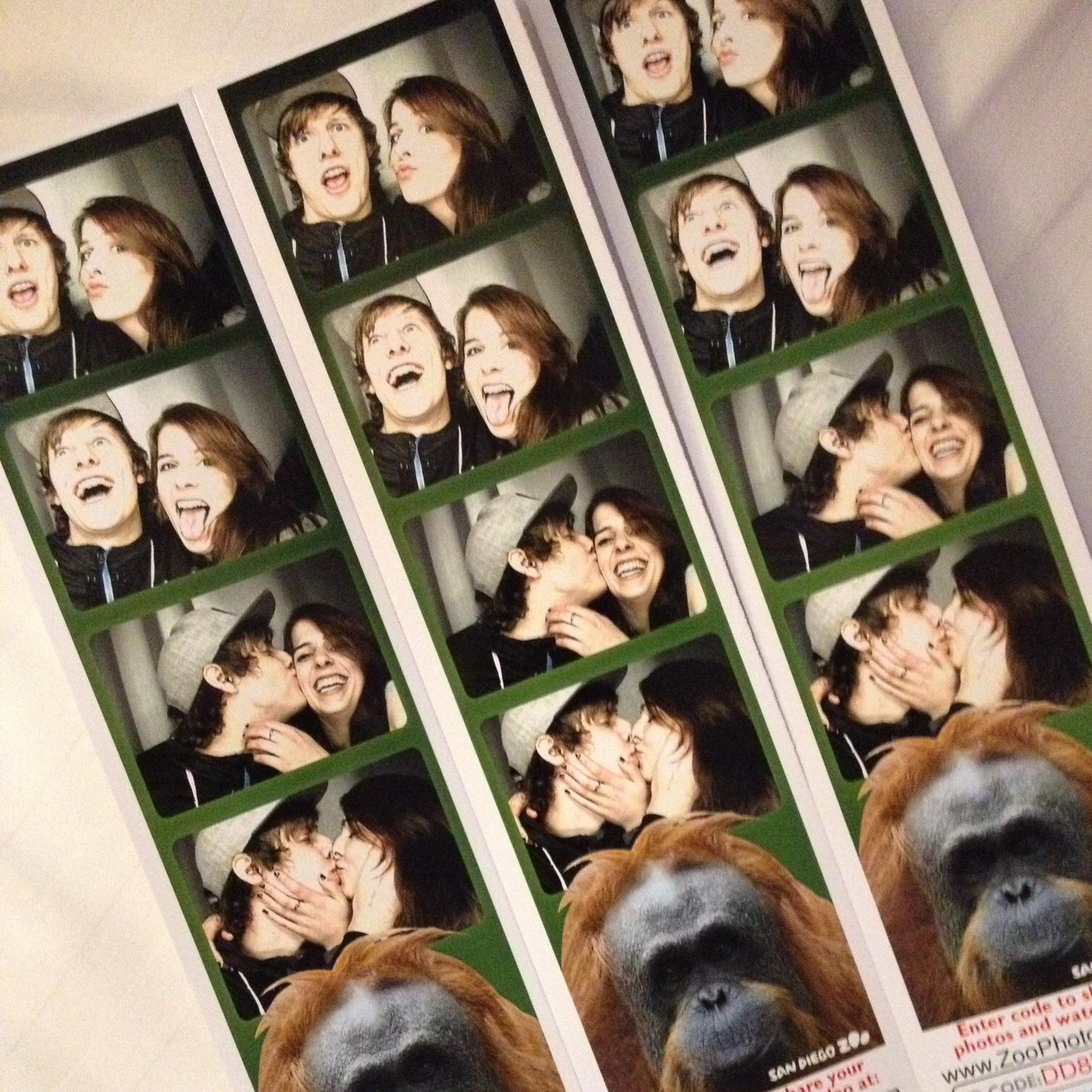 Photo booth at the San Diego Zoo