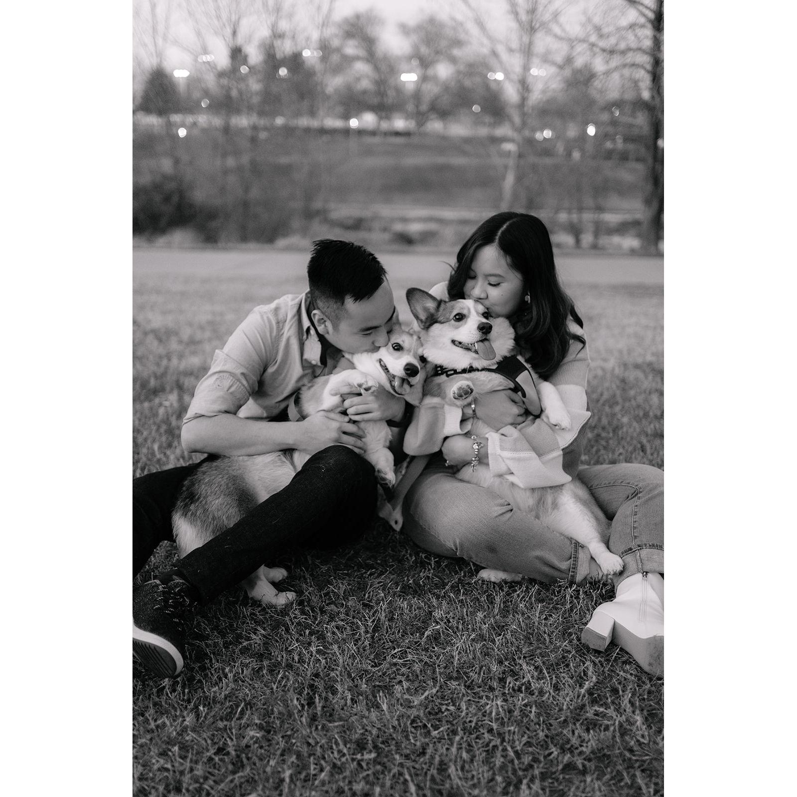 We loved that we were able to include our sweet dogs in our shoot in Houston!