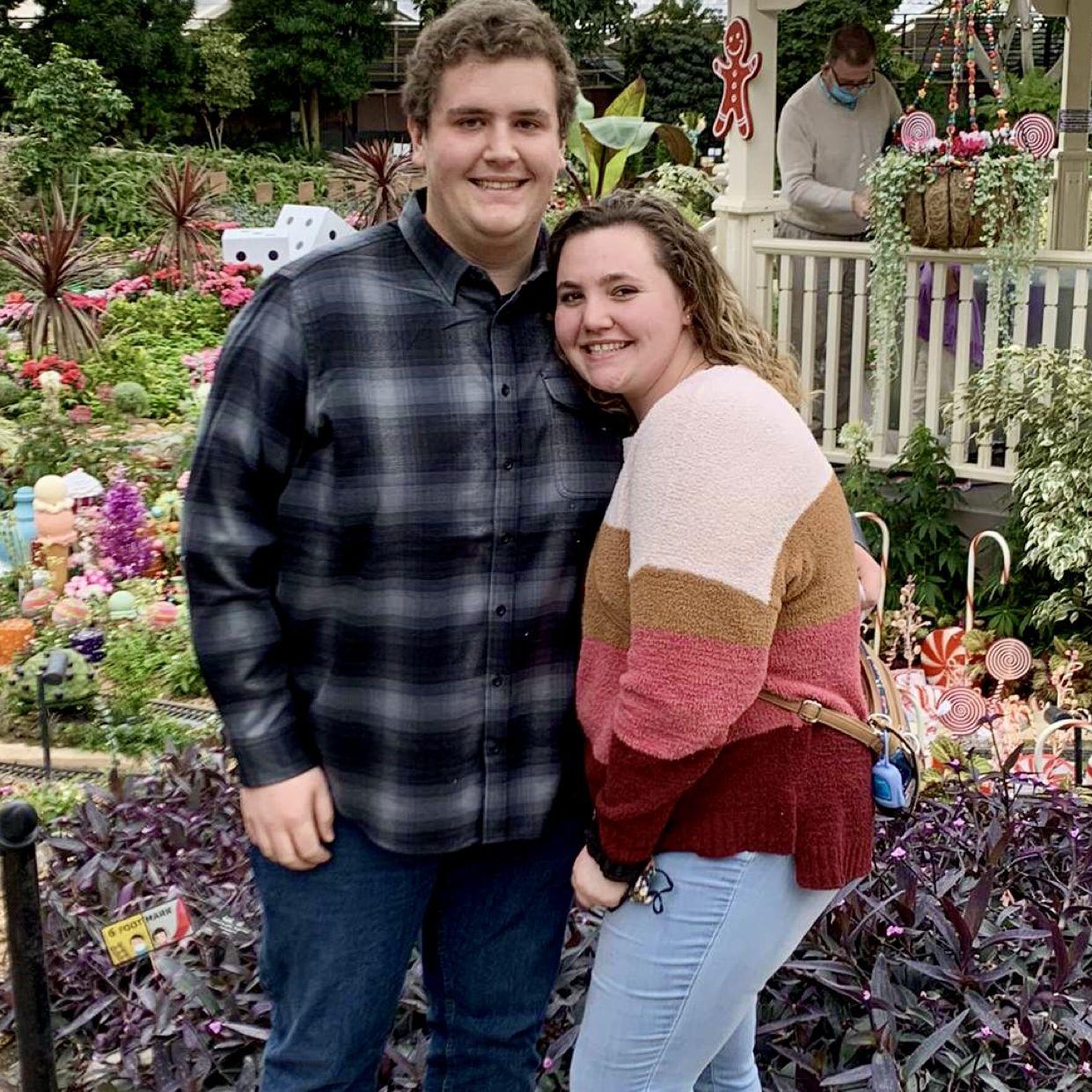 Our first "Milwaukee" date! Mitchell Park Domes in January 2021.