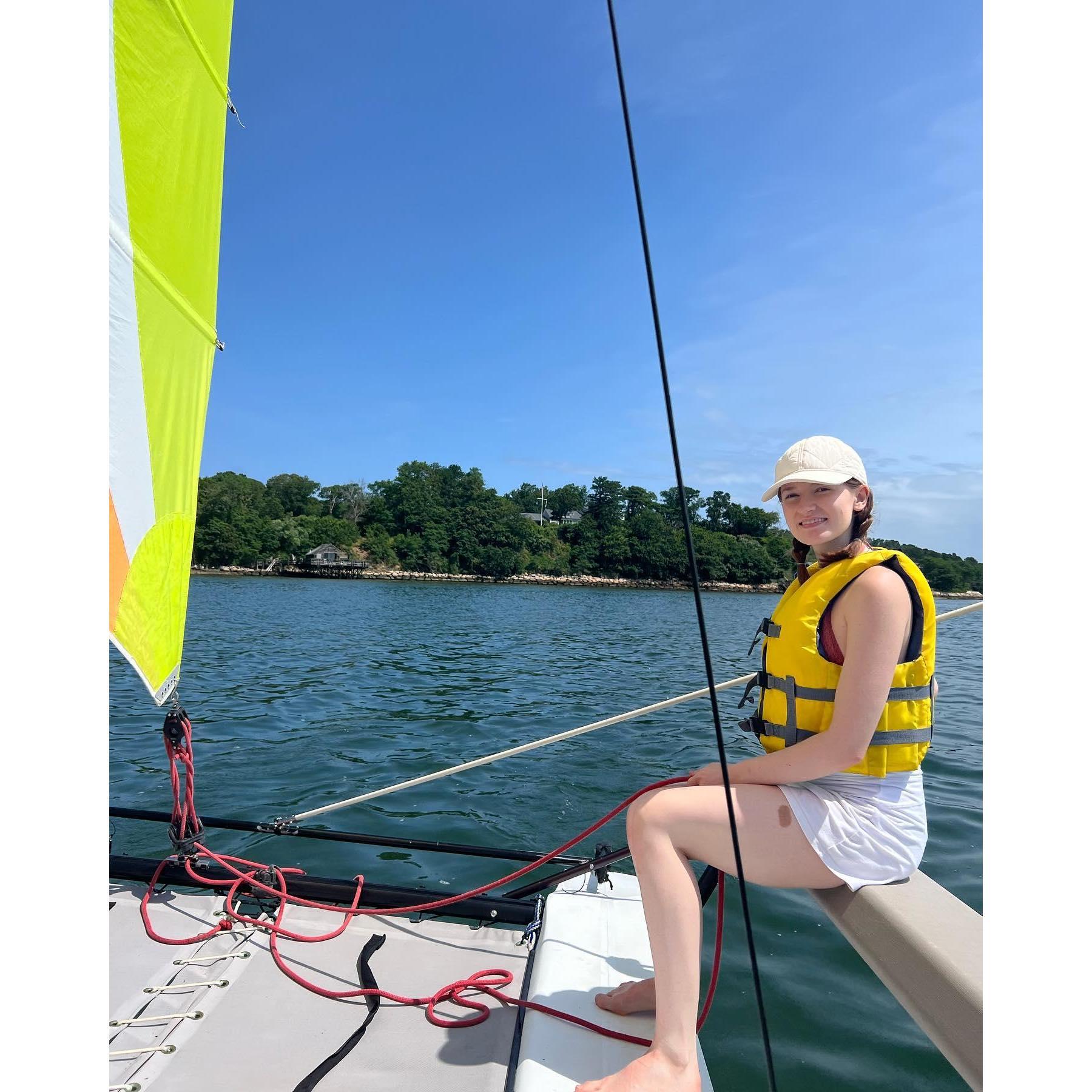 Zach took TyLeigh sailing for the first time!