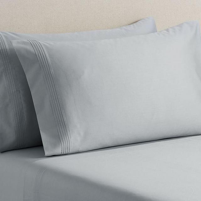 500-Thread-Count Cotton Sheet Set, King, Gray