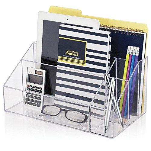 MEKBOK Premium Quality Clear Plastic Craft and Desktop Organizer