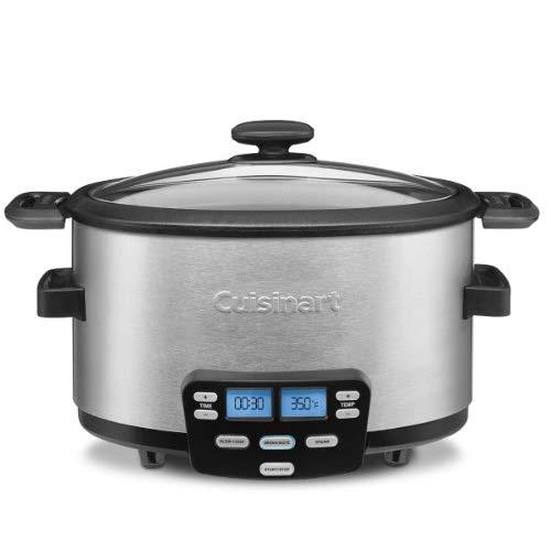 Cuisinart MSC-400 3-In-1 Cook Central 4-Quart Multi-Cooker: Slow Cooker, Brown/Saute, Steamer