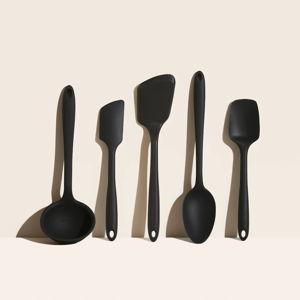 5 Piece Cooking Utensils Set in Black | GIR