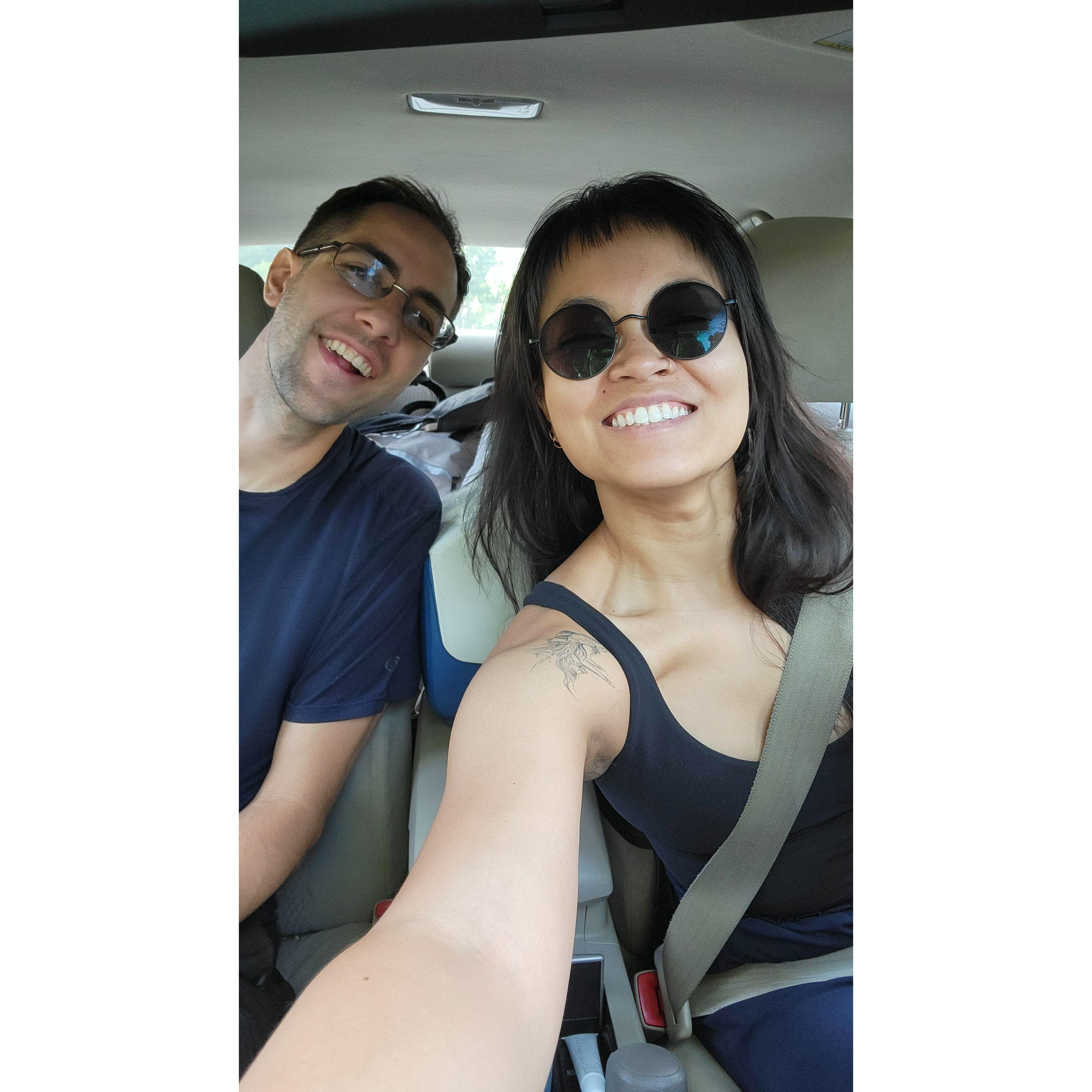 on the way to celebrate emma and alex's love party! 2022