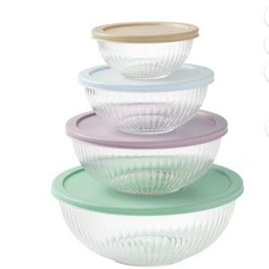 The Pioneer Woman 8-Piece Glass Mixing Bowl Set