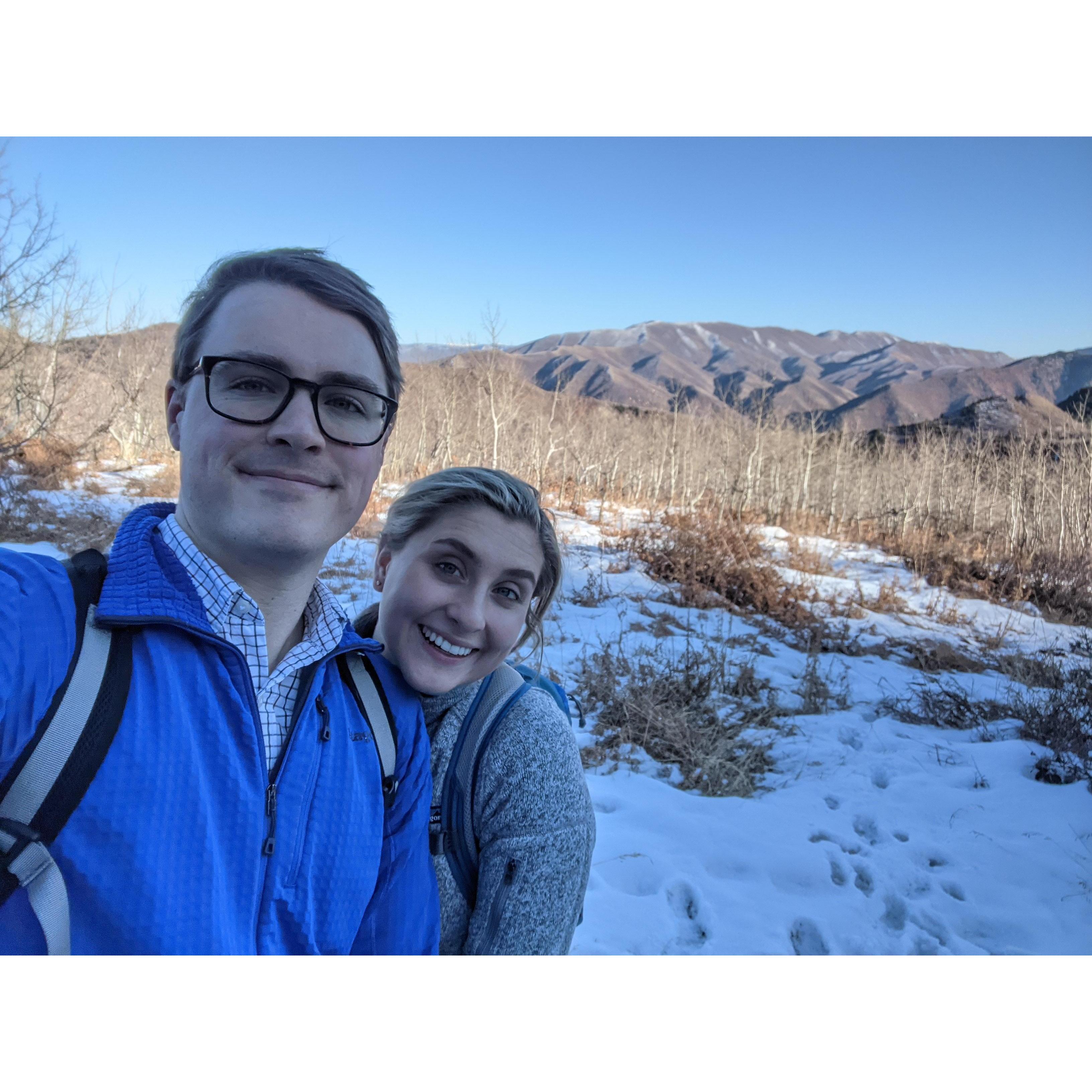 Hiking in the Utah during Winter!