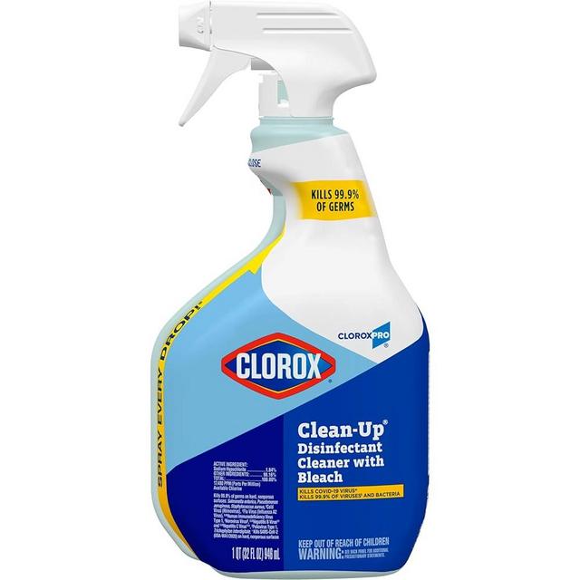 CloroxPro Clorox Clean-Up Disinfectant Cleaner with Bleach Spray, 32 Ounces (35417)