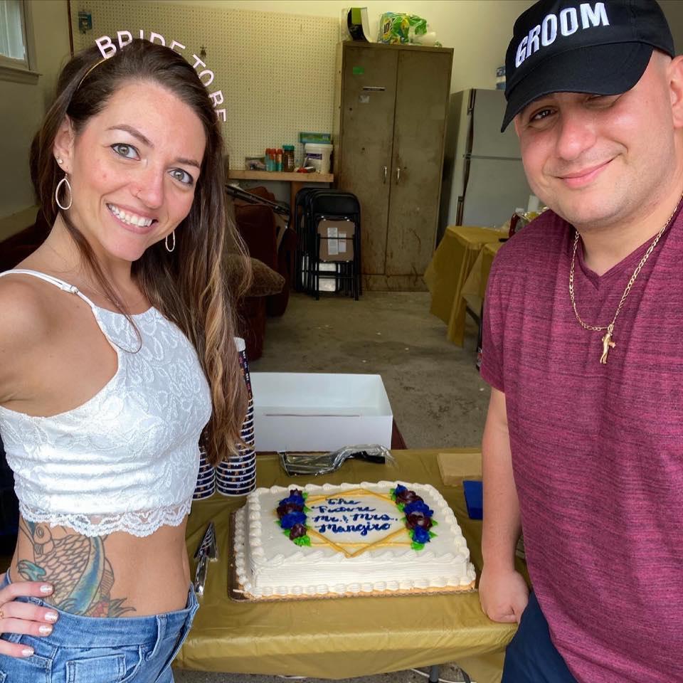 Celebrating at our Couples Shower (June 2021)