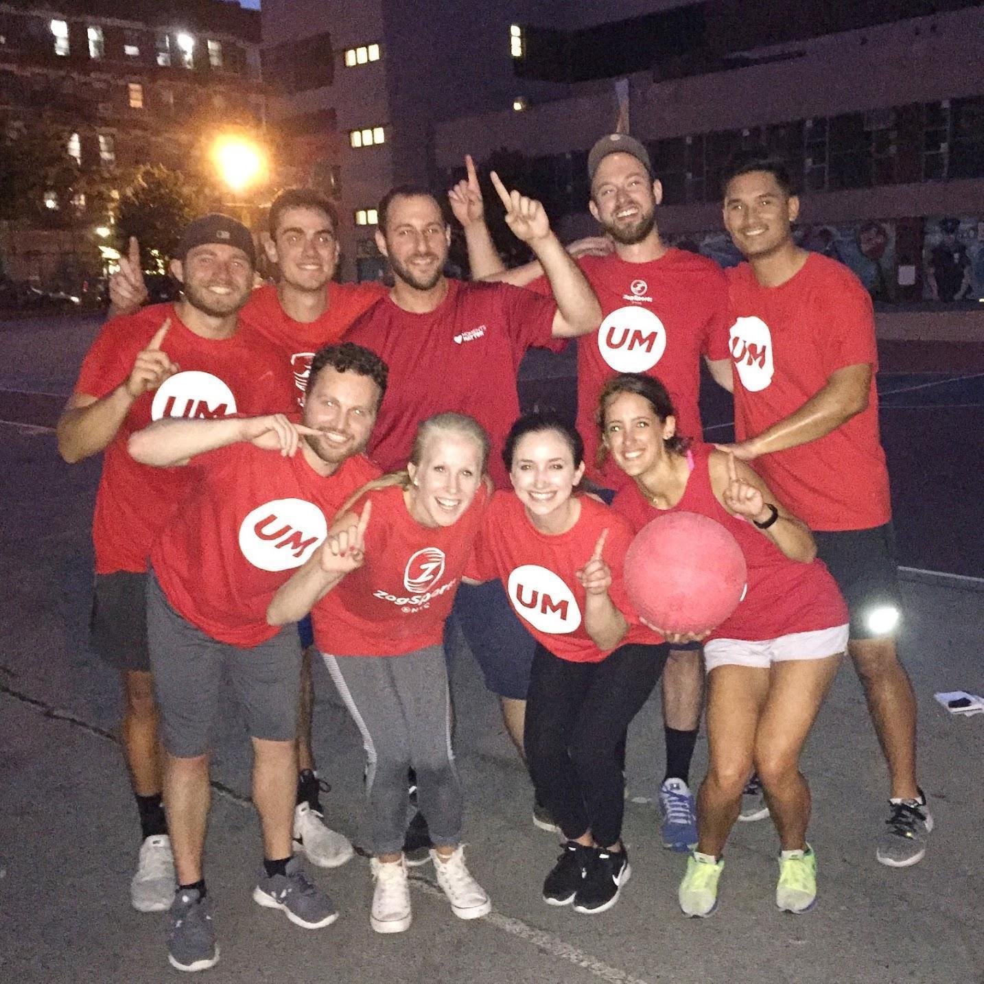 Where it all started - UM Kickball team!