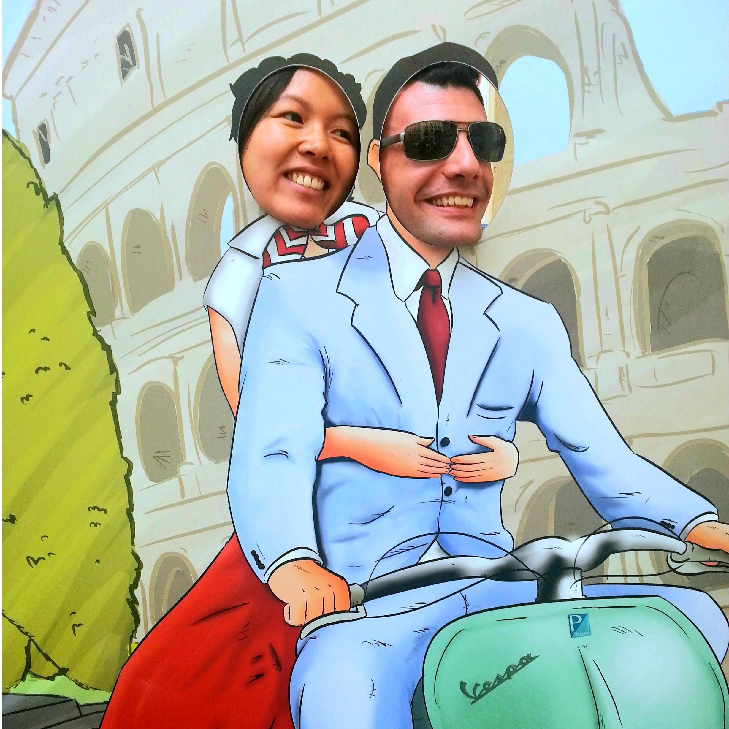 Cruising around on a Vespa - Rome, Italy