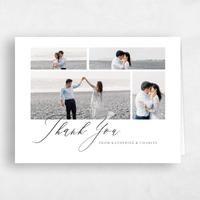 White Wedding Thank You - Violin Photo