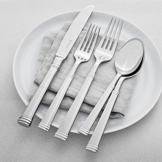 Plaza 65-Piece Stainless Steel Flatware Set, Service for 12