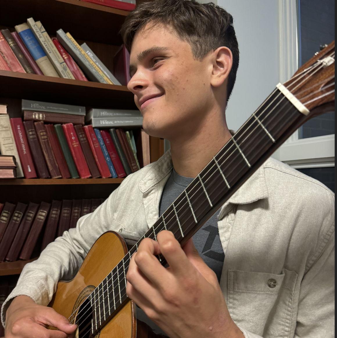 08.23.24 - We have spent many hours in the music building together while Seths practices guitar - hours well spent!