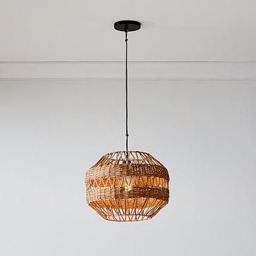 Rattan Weave Pendant
