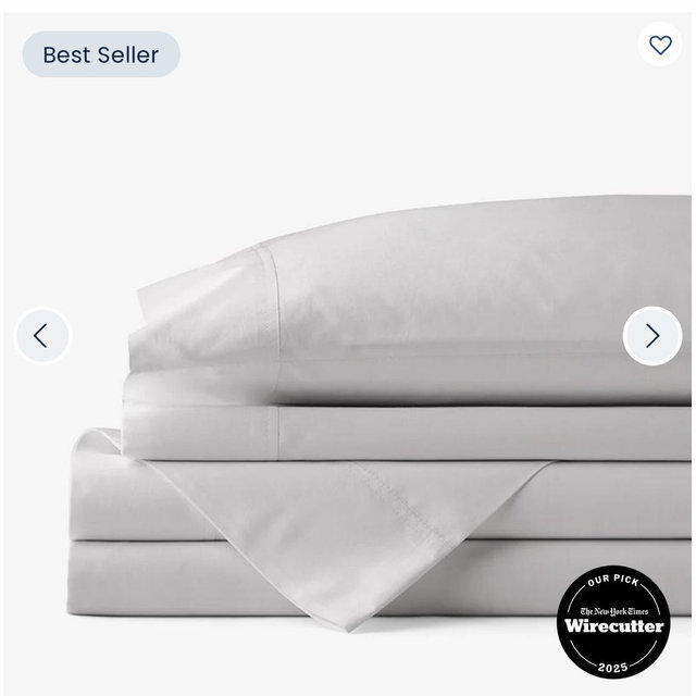 Classic Cool Cotton Percale Bed Sheet Set