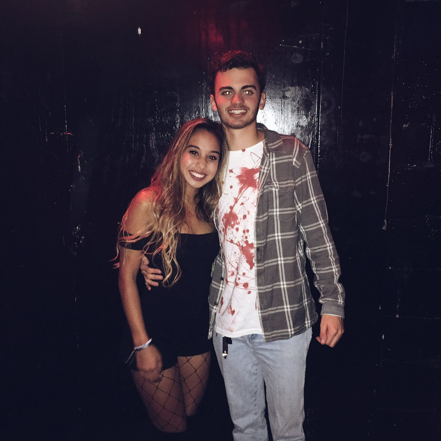 2017 – Shortly after we met, we each invited the other to our sorority and fraternity Halloween date parties. This was also the very first picture we ever took together!