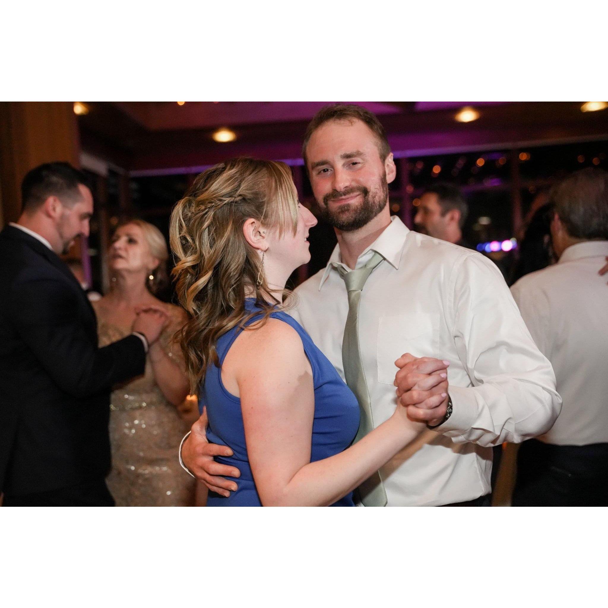 At Jordan's sister's wedding May 2022