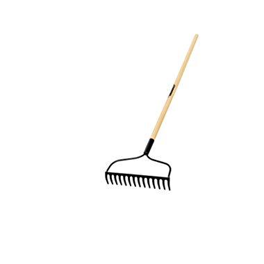 Truper 31353 Tru Built 48-Inch 14 Teeth Welded Bow Rake, Wood Handle