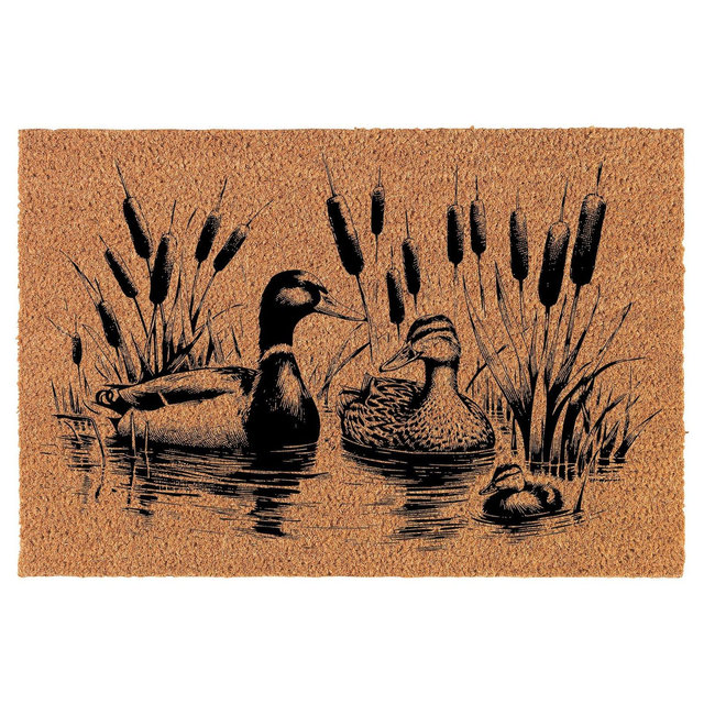 Duck Family Coir Doormat Door Mat Housewarming Gift Newlywed Gift Wedding Gift New Home