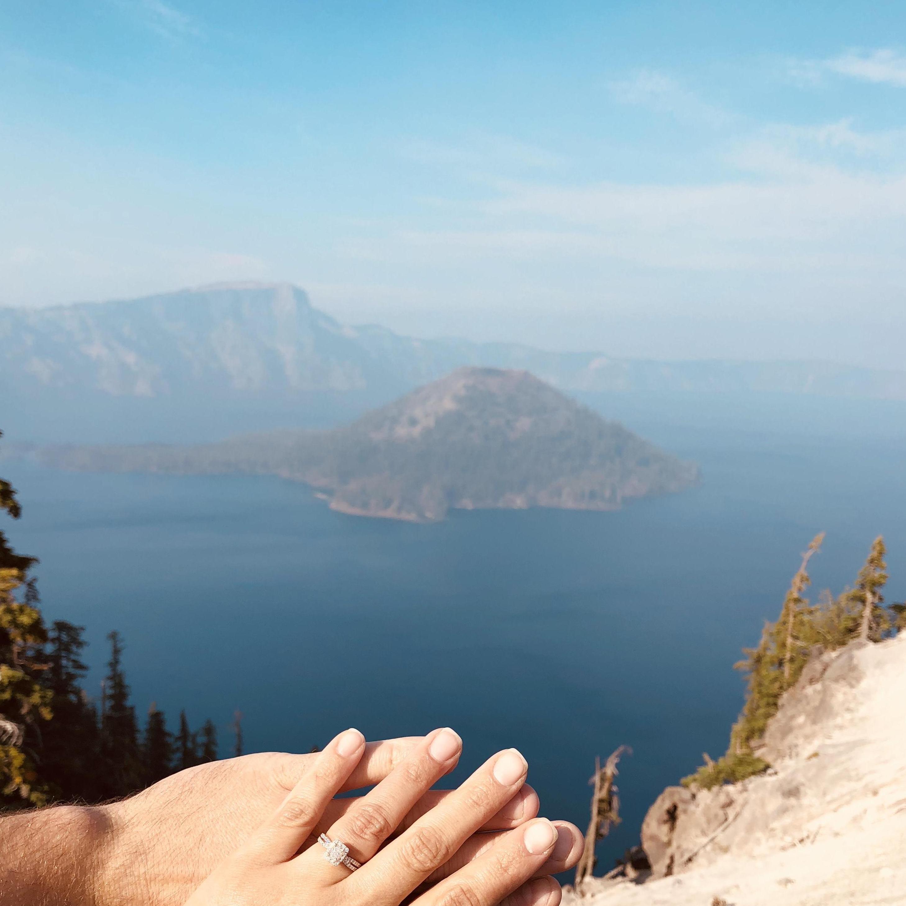 Where Matt proposed! 
Crater Lake National Park, Oregon