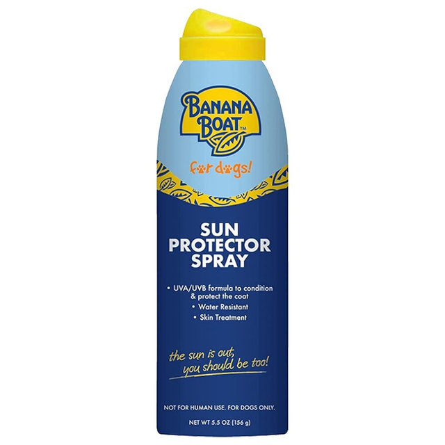 Banana Boat Dog Sunscreen Spray – SPF 50 Sun Protector Spray for Dogs, Easy to Use Dog Beach Essentials, Water Resistant Dog Safe Sunscreen for All Breeds, Nose Protector Sunblock for Dogs Puppy 5.5oz