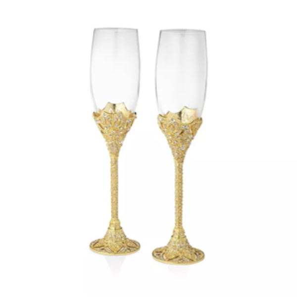 Gold Windsor Flute, Set of 2