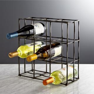 Crest 9-Bottle Wine Rack