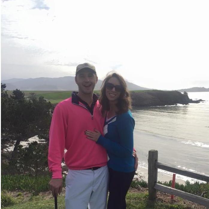Pebble Beach, first golf trip together!