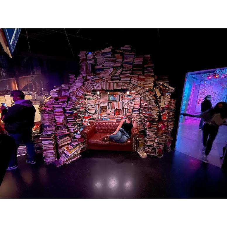 2021 - Oh, we also went to flippin' MeowWolf the night before, too! It was awesome, everyone (except us) had costumes on!