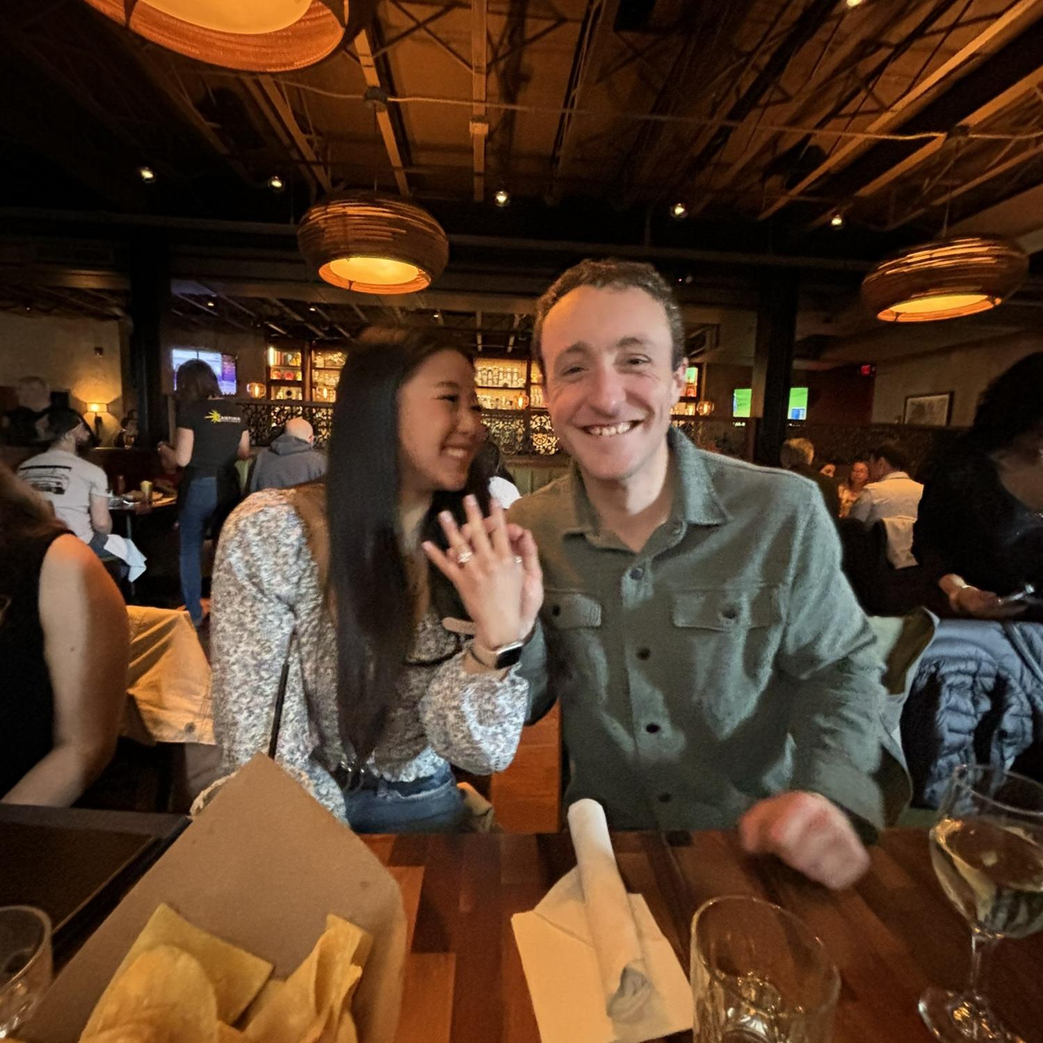 Surprise engagement party at Cantina!