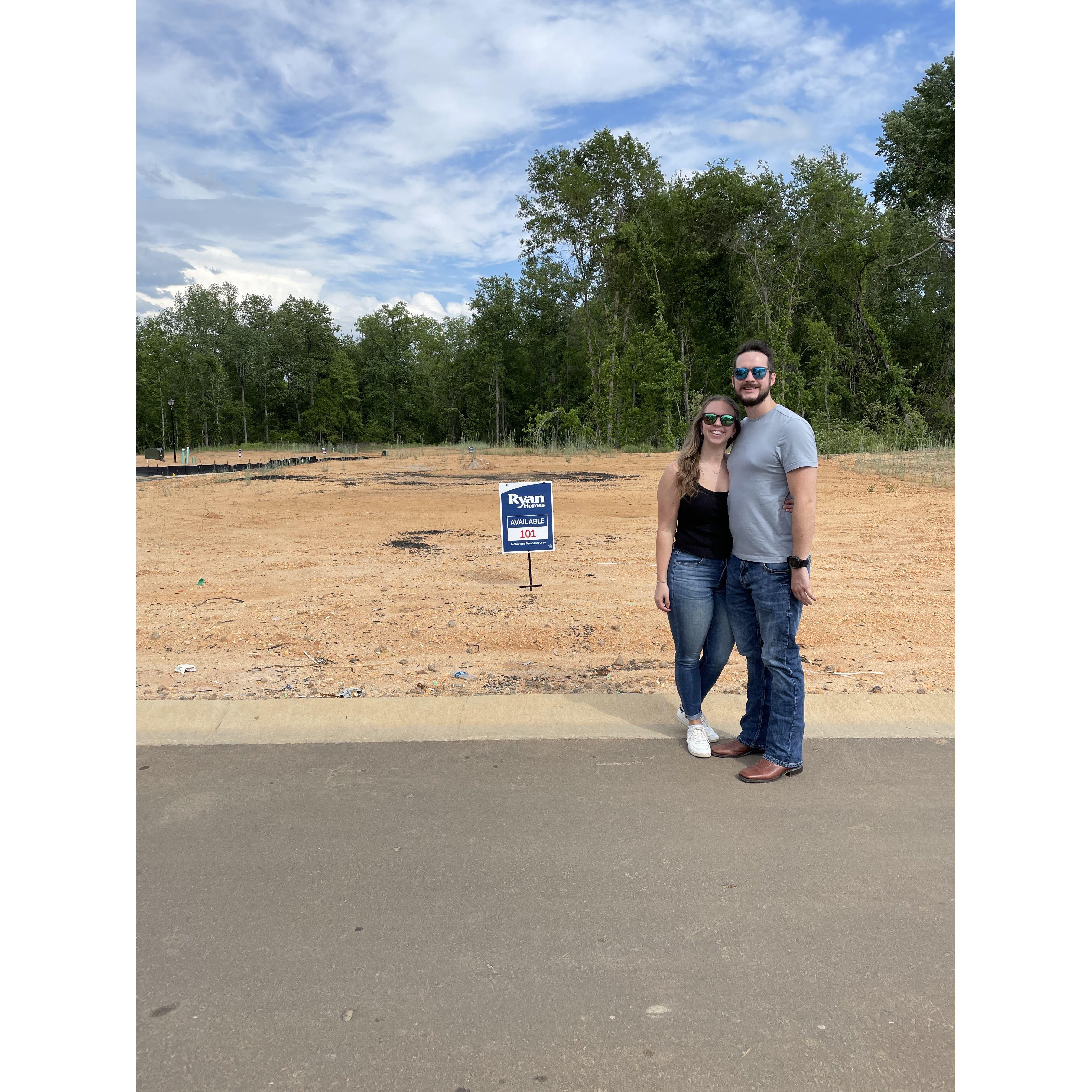 Bought some land to build our first home on!