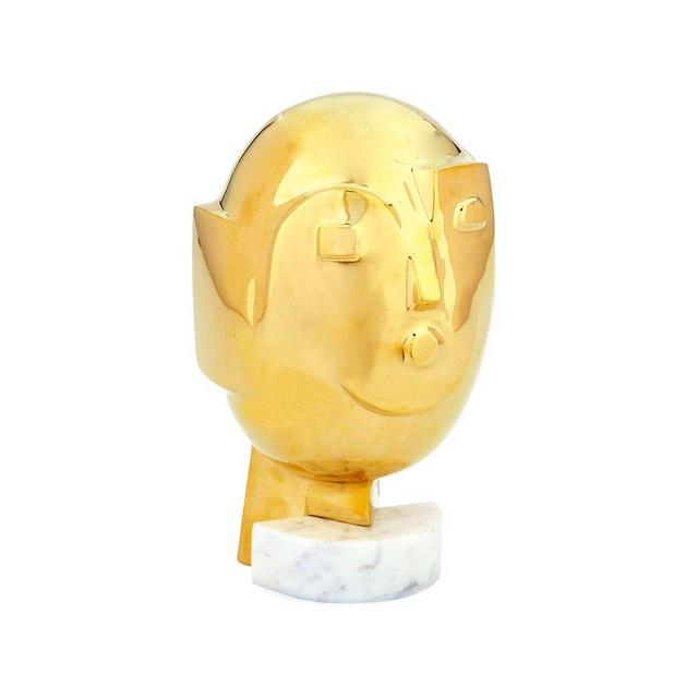 SMALL METROPOLIS BRASS SCULPTURE