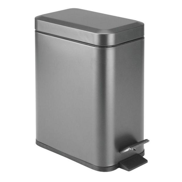 mDesign Step Trash Can, Gallon Garbage Bin, Removable Liner Bucket