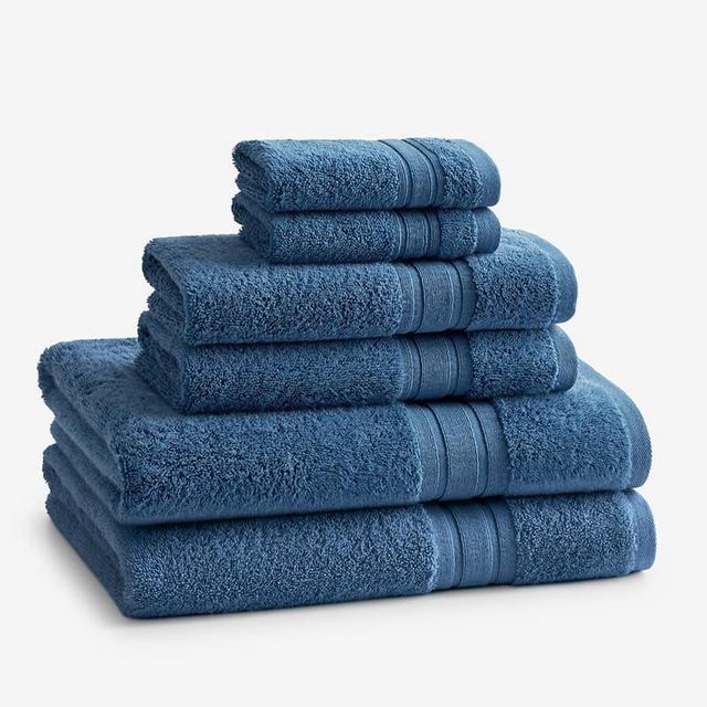 Company Cotton™ Turkish Cotton Bath Towel Set - Slate Blue